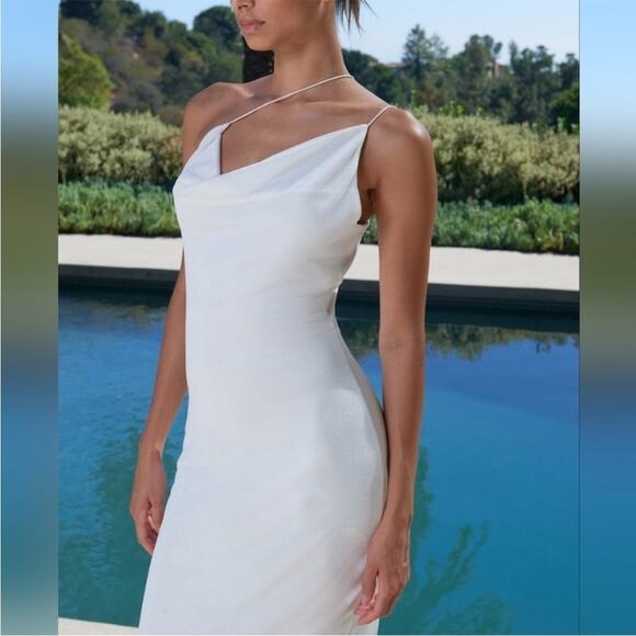 Misha Saira Jersey Ivory Dress - Picture 2 of 6